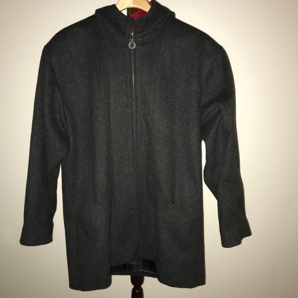 Pendleton wool zip up coat with hood size 14 - Picture 2 of 5